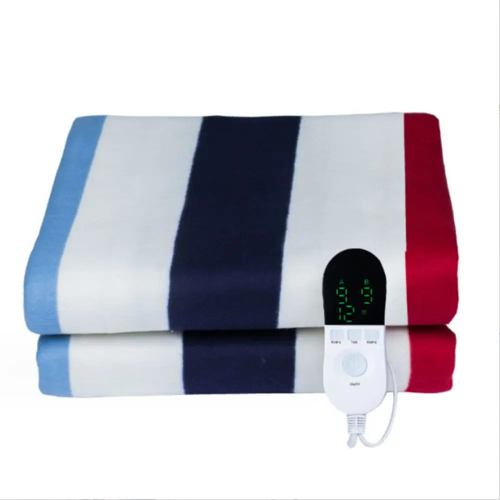 230V temperature controlled double person electric blanket single control single person heating blanket