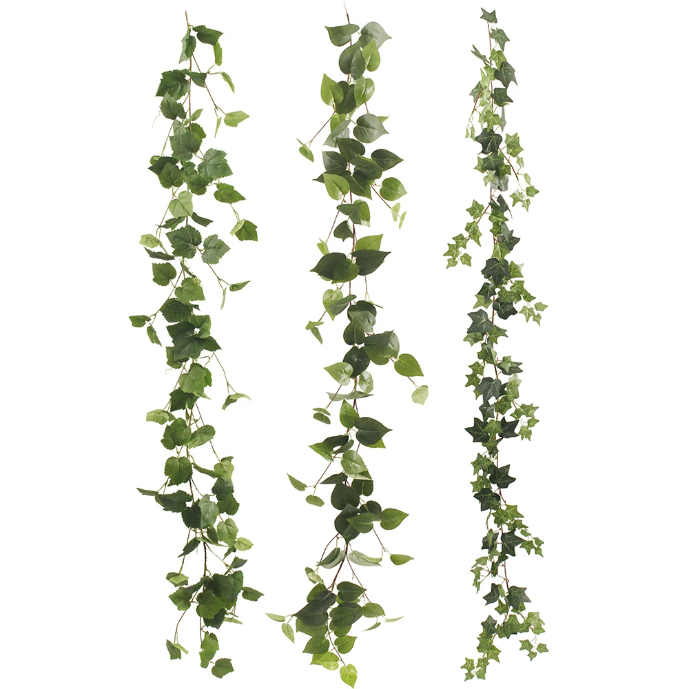 Wholesale Green Plants Indoor Outdoor Green Wall Decorate Grass Vines Hanging Artificial Plant