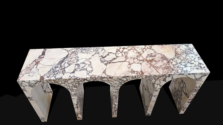 Factory supply attractive price plinth block side table marble square