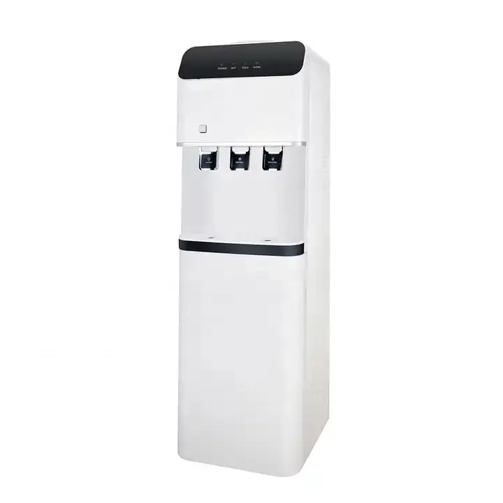 Hot and cold desktop table top water dispenser water cooler with compressor cooling RO water filter dispenser