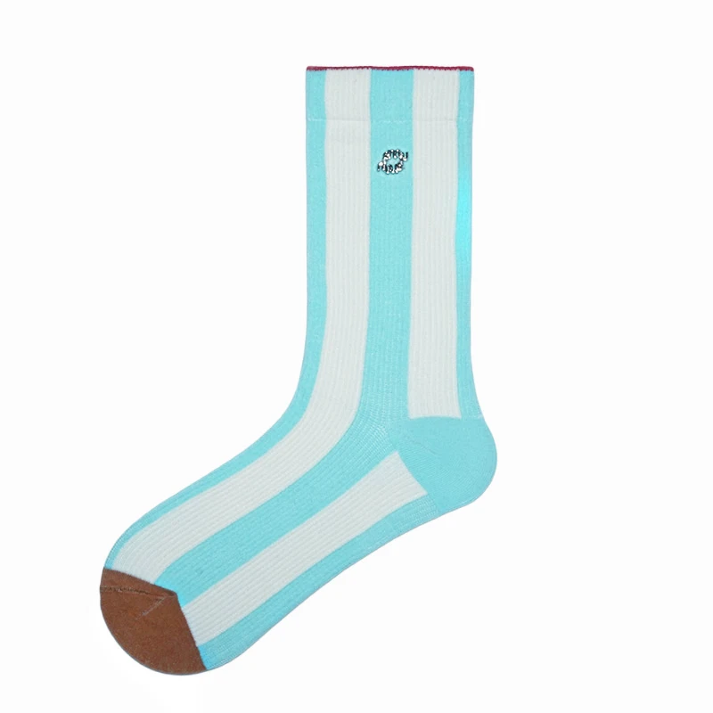 OEM service slouch socks ruffle cotton women ribbed socks