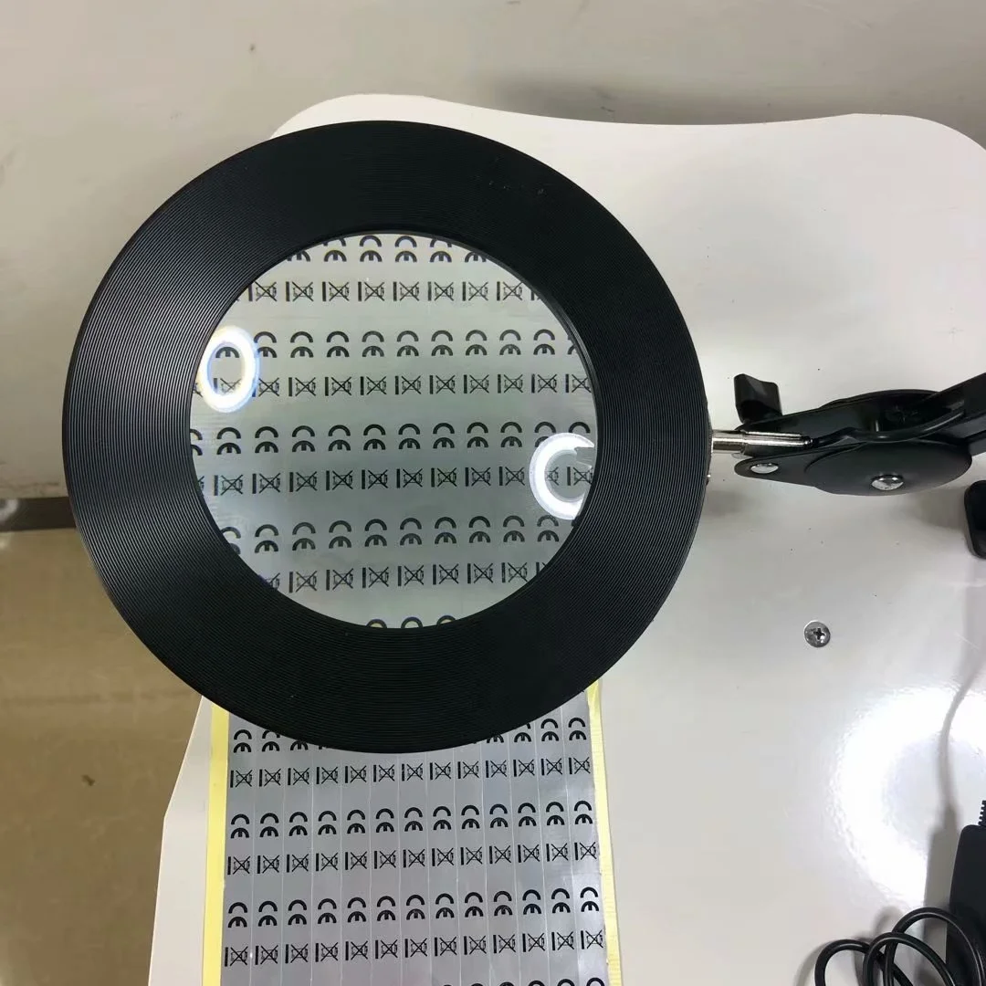 Hot Selling Clip-on Adjustable Led Cold Light 5X 8X 10X Magnifying Glass Lamp