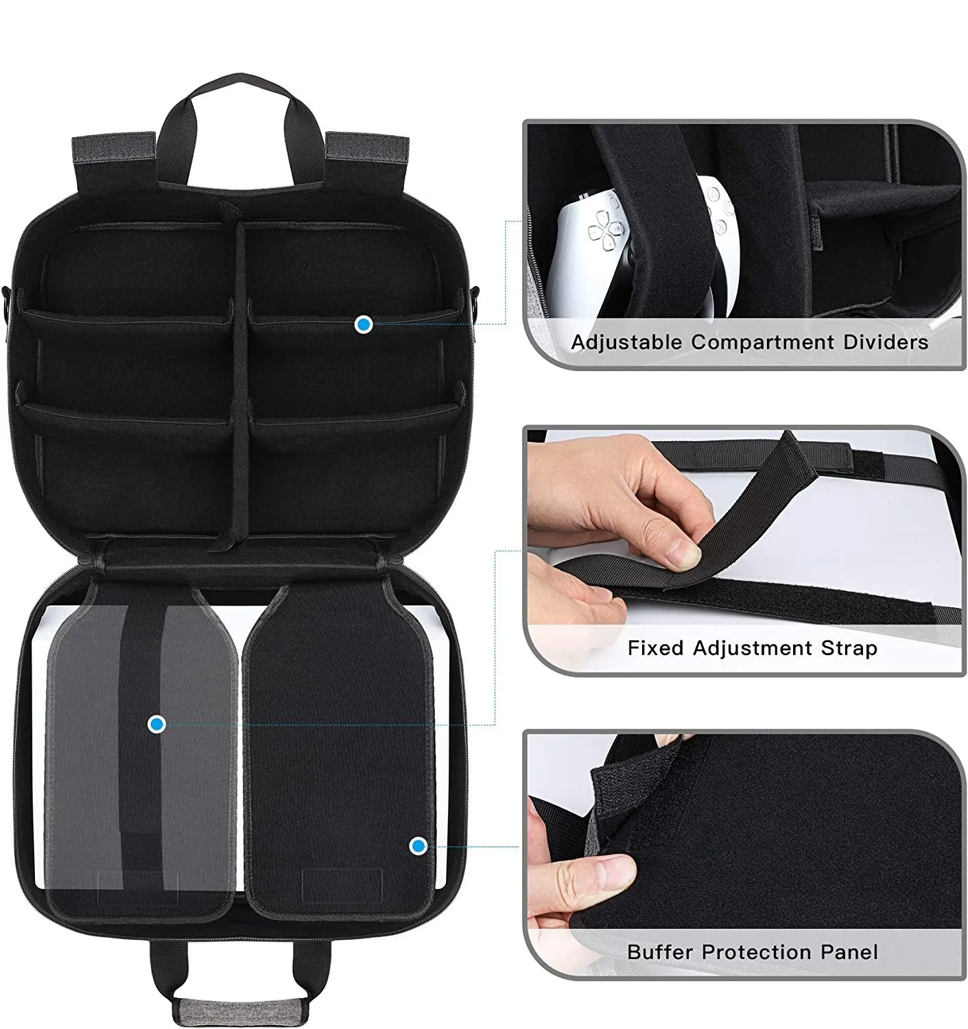 High-capacity Durable Game Accessories Handbag For Trip Durable Game Accessories Handbag For Trip High-end Storage Bag For PS5