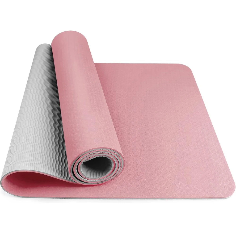 In Stock Factory Custom 6mm Eco Friendly Yoga Mat Promotion Price Nonslip TPE Fitness Mat Wholesale TPE Yoga Mat