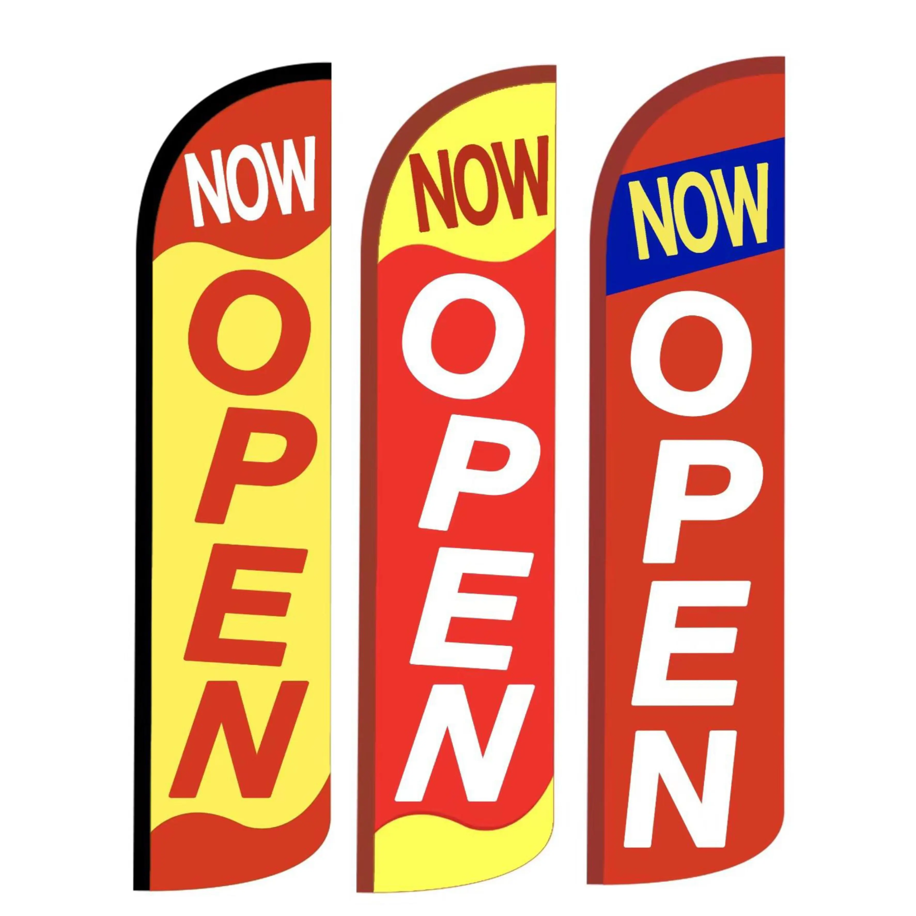 Custom Logo Printed Chicken Wings / Tacos/Food Truck/Nachos/Burritos Smoke Shop Feather Flag for Outdoor Advertising Event