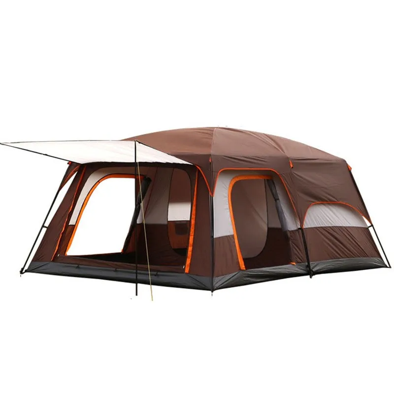 Family Glamping Travel Camping Tent 5-8  Luxury OutdoorDouble Layers Family Waterproof Folding Tent