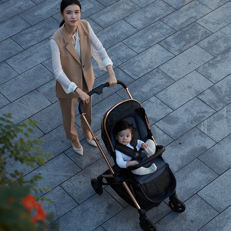 EN1888-1 European High Landscape Luxury Travel System Baby Stroller 2 In 1 baby pushchair