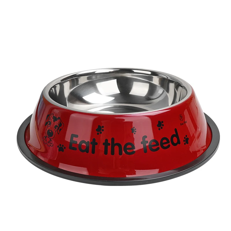 Custom Stainless Steel Dog Bowl Wholesale Pet Cat Food Feeder Stainless Steel Bowls