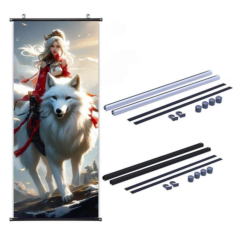 Polyester Hanging scroll  Poster Custom Color Anime Movies Advertising Promotion Poster Banner Wall Scroll