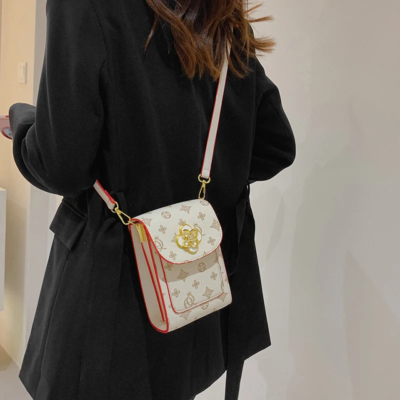 Hot sale Pu Leather Women Shoulder Handbag mini Sling Bags For kid Girls Shoulder  Wholesale Cell Phone Wallet messenger bag