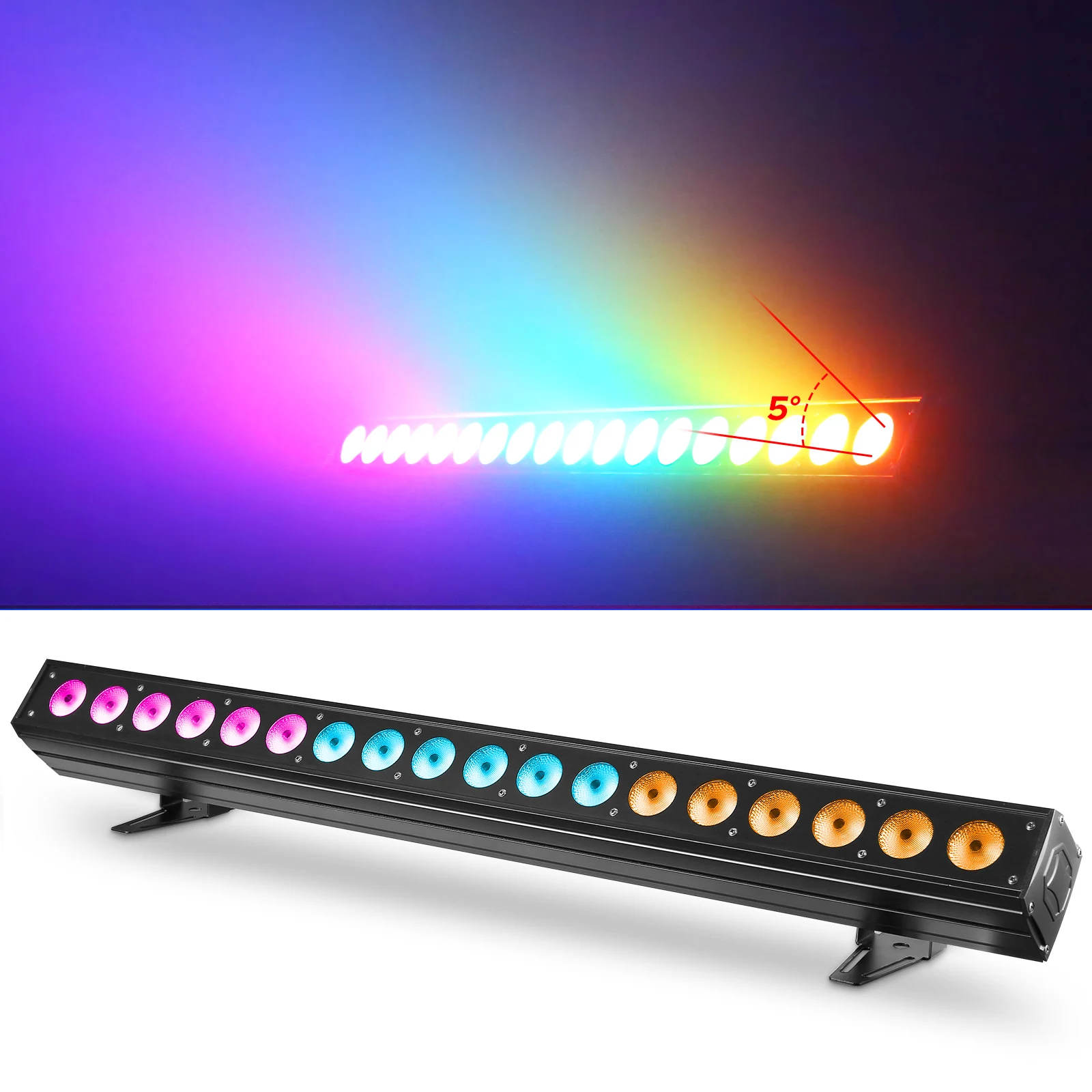 U`King 180W Dmx512 6 In 1 Led Wall Washer Light And Voice Control Indoor Linear Lamp For Stage Lighting Wall Wash Lights