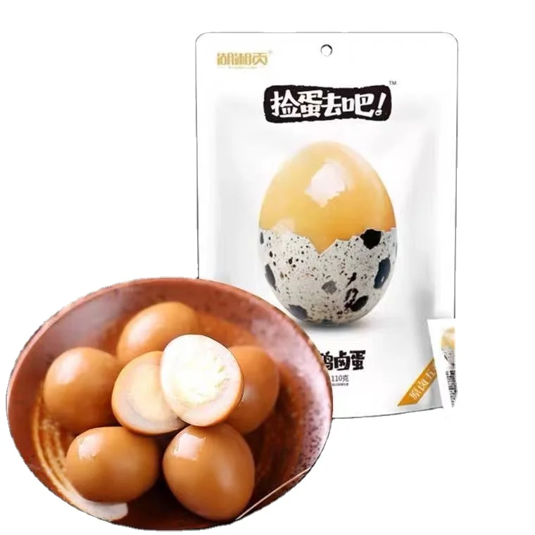 
Wholesale manufacturers supply egg products peeled and ready-to-eat snack with Nanhai flavor, salted quail eggs 