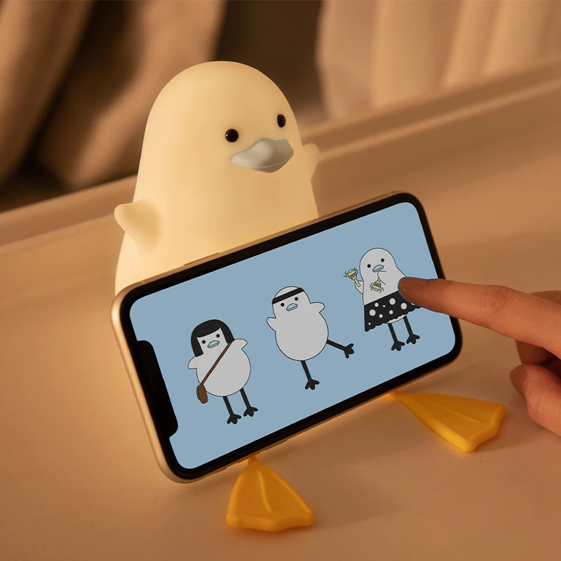 Custom Silicone Soft Cartoon Animal Baby Led Night Light