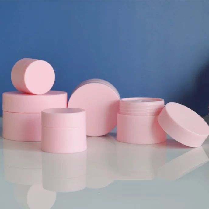 Free sample custom new color cosmetic packaging 20ml 30ml 50ml empty face care cosmetic plastic cream jars