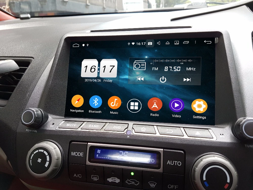 KLYDE KD-8093 PX5 Android 10 GPS навигации dvd-плеер для автомобиля 8 дюймов HONDA CIVIC