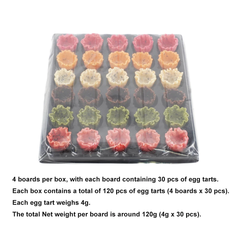 High Quality Wholesale variety of flavors Crispy large flower basket shape DIY Instant frozen tart shell