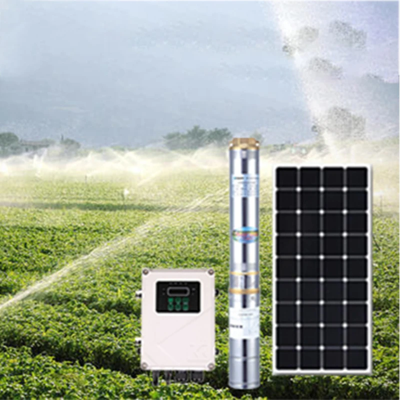 4 Inch 24V DC Stainless Steel Submersible Solar Powered Borehole Deep Well Water Pumps