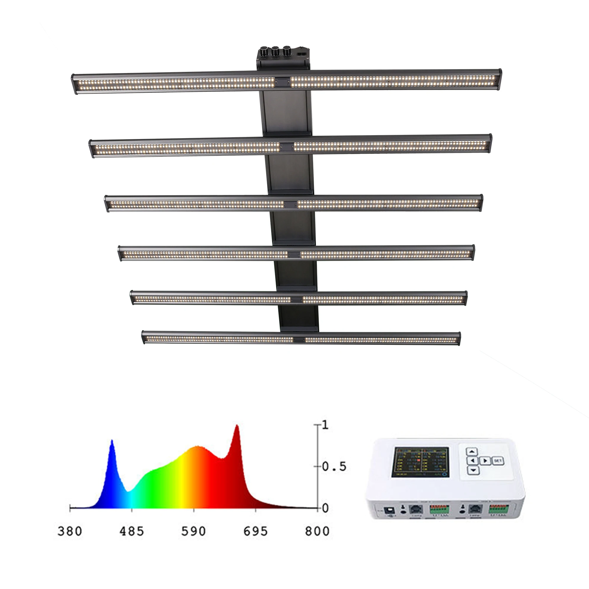 800W led grow light bar Lm281B Full Spectrum Uv Strip Indoor Grow Thailand Warehouse Collapsible 3-Speed Dimming