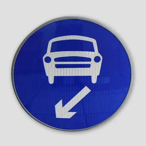 LED Internally Illuminated Road Signs LED Flashing Directional Arrow Guide Road Traffic Sign