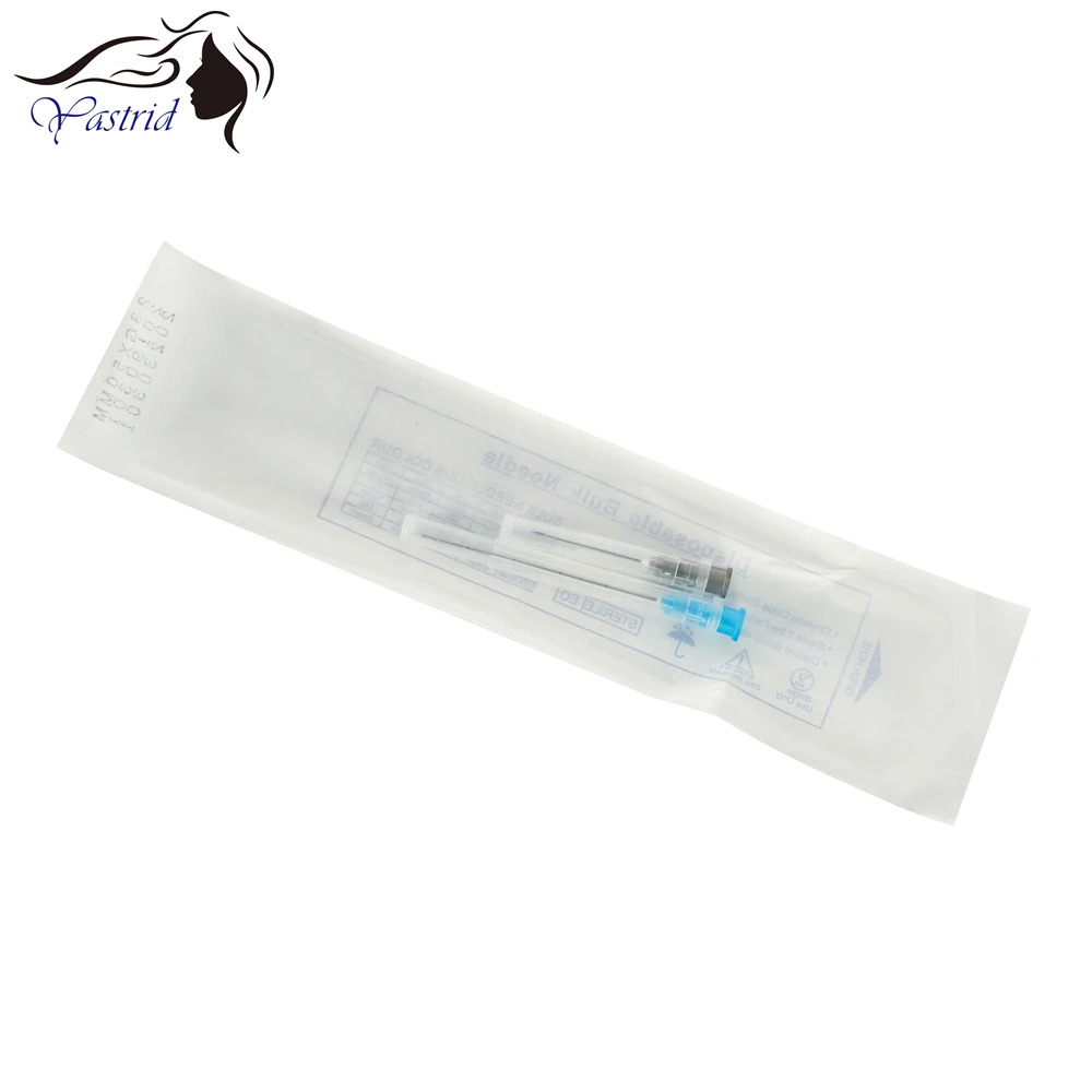 
Free Shipping Micro tip blunt cannula needle 23G 27G cannula for hyaluronic acid dermal filler injection 