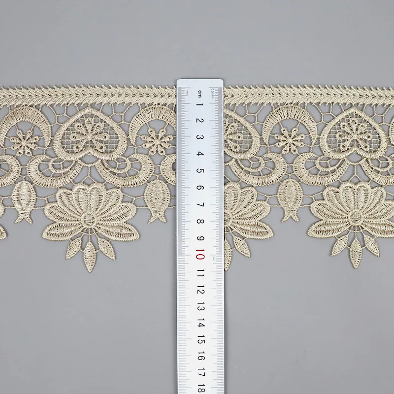 Source lace factory 11CM wide lace curtain home textile fabric accessories water-soluble lace