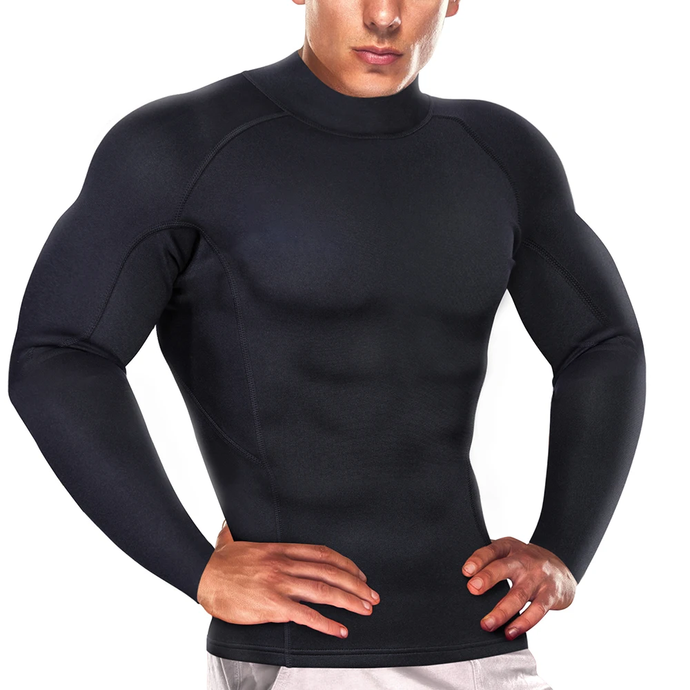 Mens Neoprene Wetsuit Jacket Long Sleeve Wetsuit Shirt Tpp For Surfing Swimming snorkeling