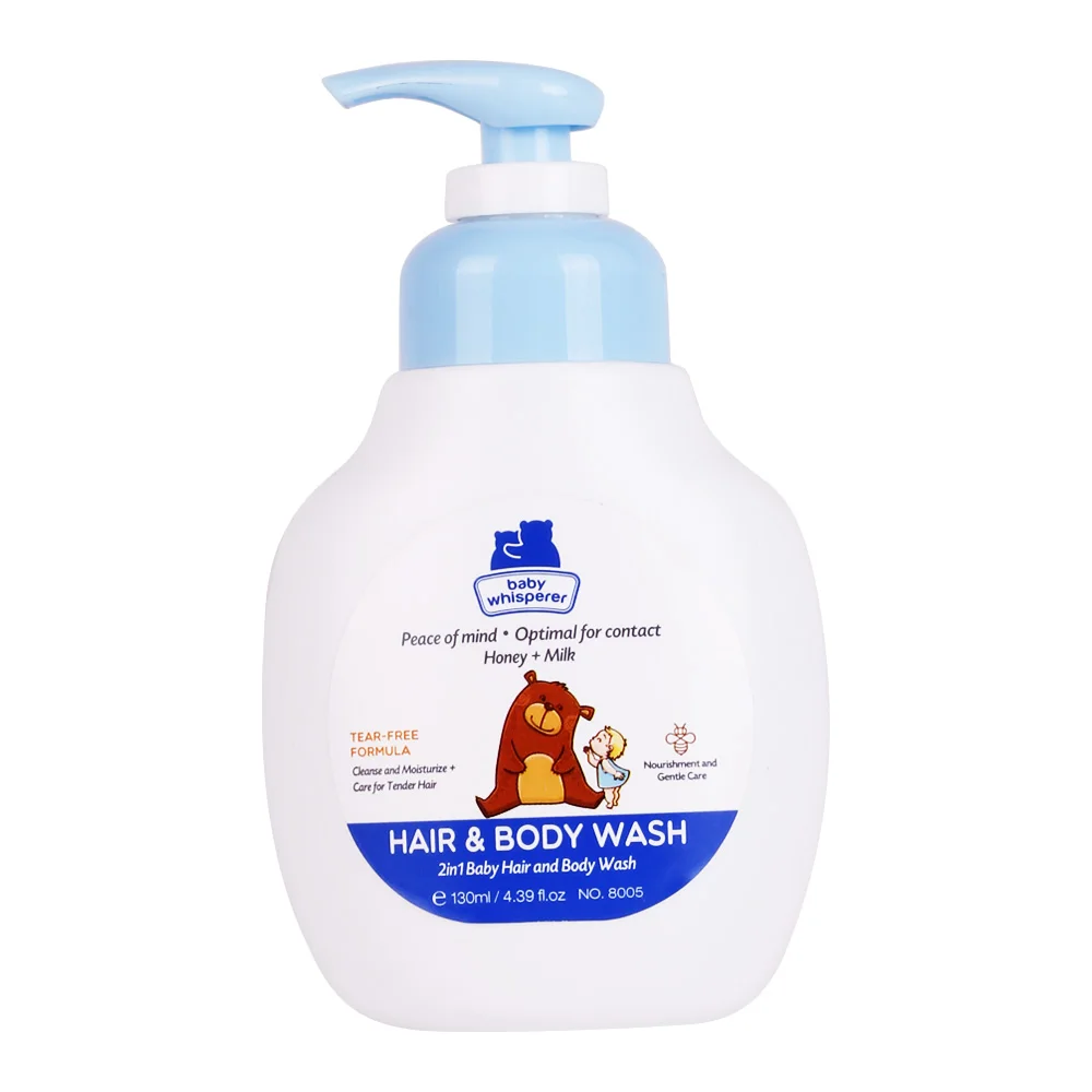 130ml Baby Whisperer milk smooth body and hair wash baby milk bath top to toe