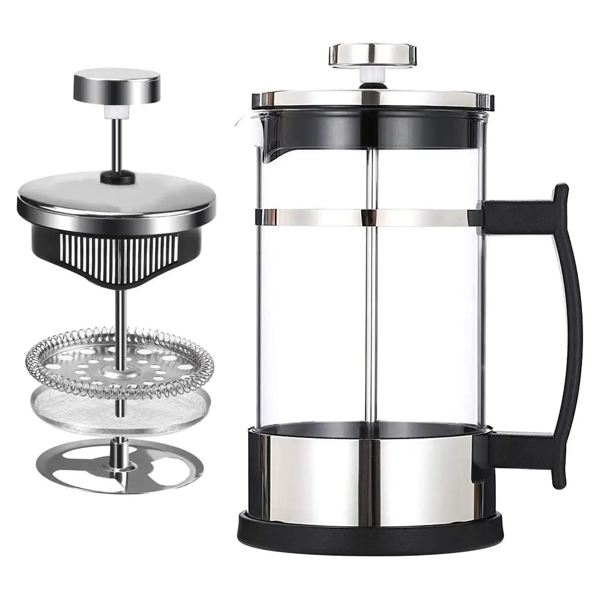 Контейнер для чая Prensa франкиза, приготовление чашек, однослойный пресс для кофе с двойными стенками, стеклянный фильтр, 350 мл, чайник для французского пресса