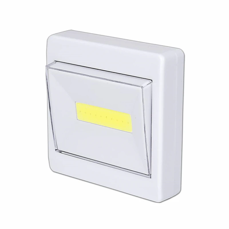Mini Indoor Led Night Light COB Ultra Bright Wall Lamp Lighting Energy Saving Cabinet Lamp By AAA Battery For Closet Bedroom