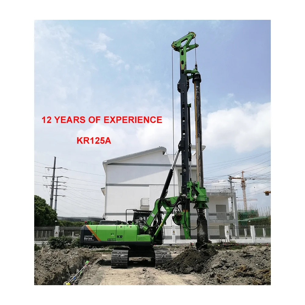 Engineering Mine Crawler Hydraulic Foundation Bore Rotary Mining Well Drilling Piling Rig Machine