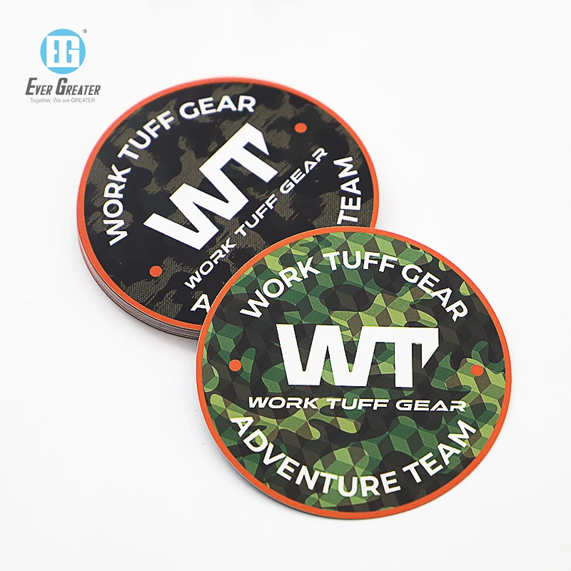 Custom Brand Logo Vinyl PVC Sticker Sheets Print Color Self-Adhesive Label Waterproof Sticker