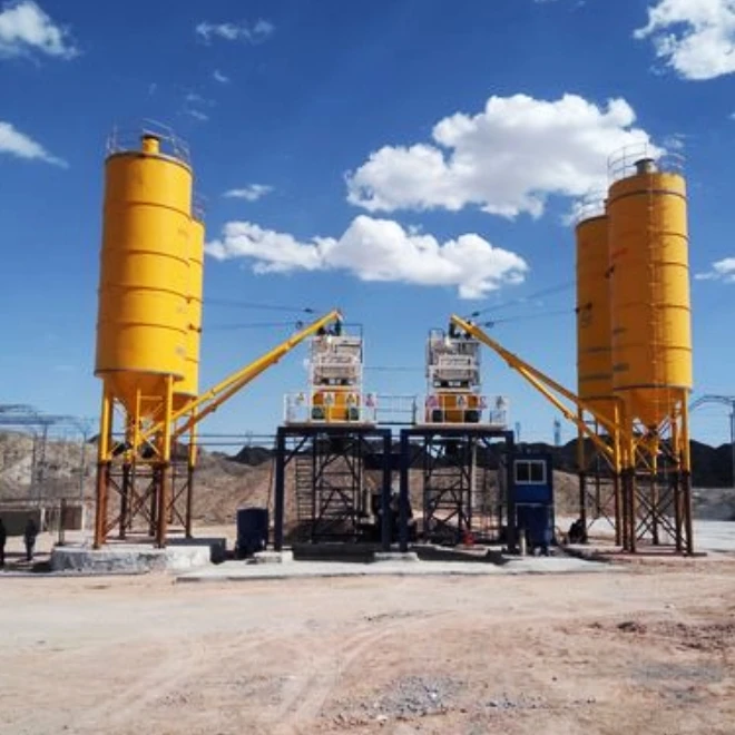 HZS60 China Top Brand 60 m3/h Concrete Machines Concrete Mixing Batching Plant with Factory Price