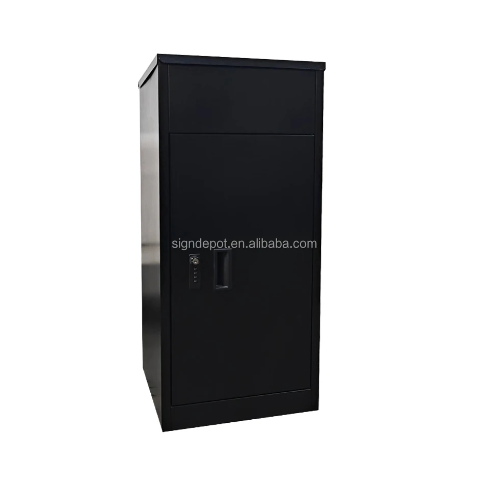 High Quality Custom Galvanized Steel Standing Smart Drop Package Box Parcel Delivery Drop Storage Box