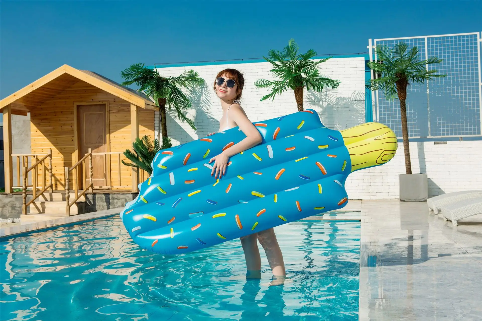 Summer Seaside Beach Various Style Adult Swimming Float Inflatable Party Pool Float  Ice Cream