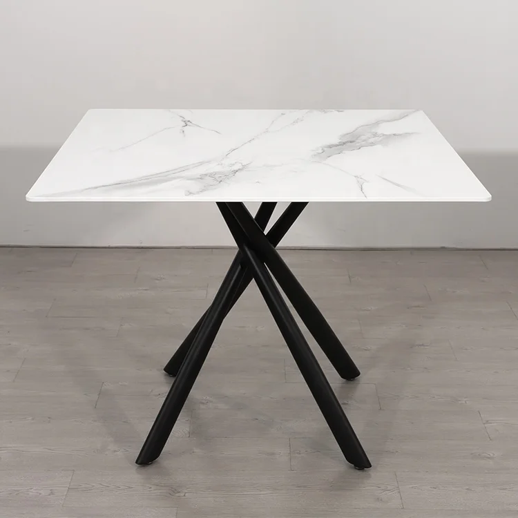 New Products Dining Room Furniture Luxury Small Ceramic Dining Table Top White Nordic