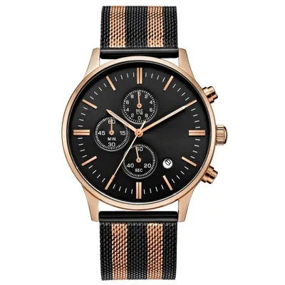 New arrival Relogio masculino business style watch stainless steel band wristwatch for men quartz movement wrist watches