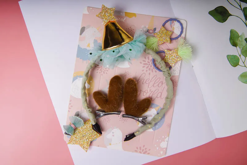 Kids Hair Bows Cute Princess Hair Clips Christmas Party Pretty Baby Hairpins Headwear Accessories