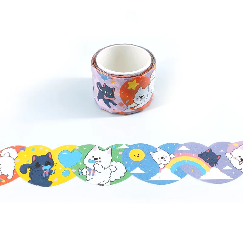 Декоративная самодельная аниме kawaii die cut washi лента пользовательский дизайн логотипа