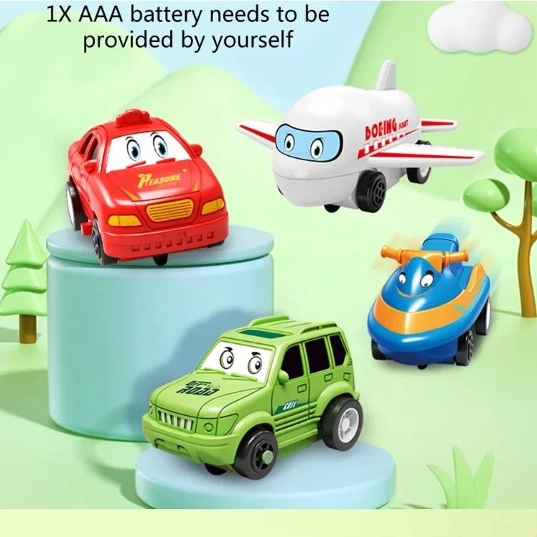 DIY assembling puzzle track car play set kids educational track jigsaw railway building puzzle board kits with electric vehicles