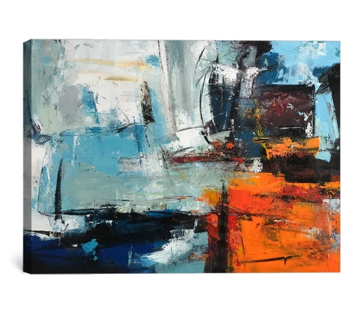 Hand painted modern large wall art oil painting for living room