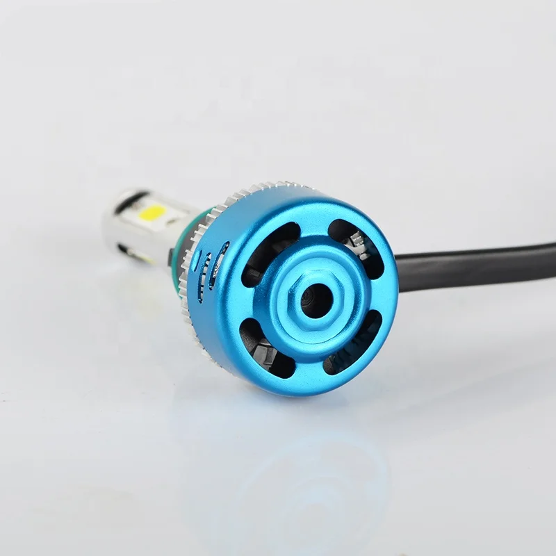 M3max фара мотоцикла H4 40 Вт 4000LM COB налобный фонарь на 3 светодиодах высокое ближнего и дальнего света лампы фары для с подсветкой AC DC