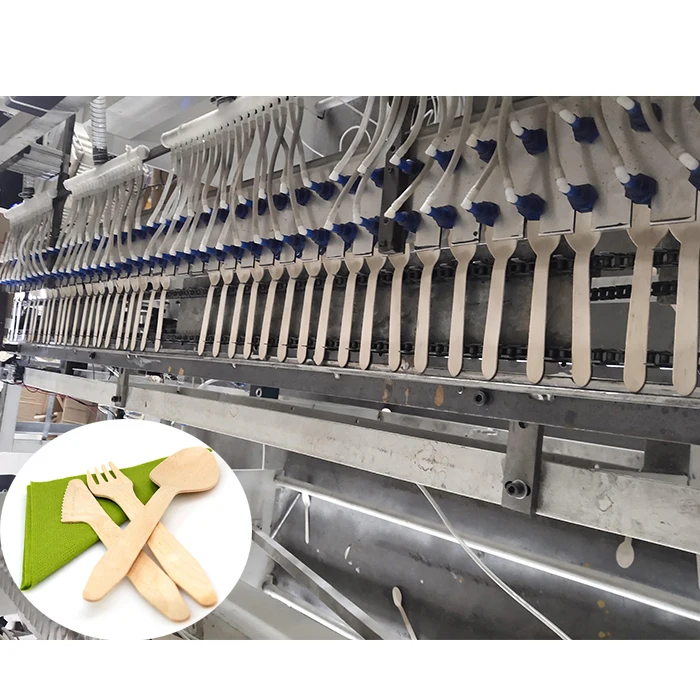 CNC Automatic Wooden Spoon Making Hot Pressing Wood Fork Machine /Wooden Cutlery Production Line