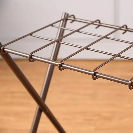 LIFE Folding Umbrella Storage Stand Rack Holder Organizer Bin for Entryway Home Commercial Office Decor with Drip Tray