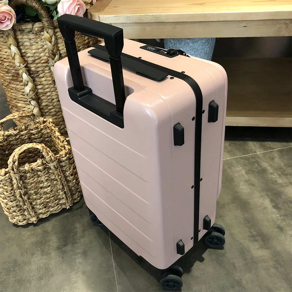 Front pocket luggage Travel&Business eminent travelling luggage bags carry-on suitcase