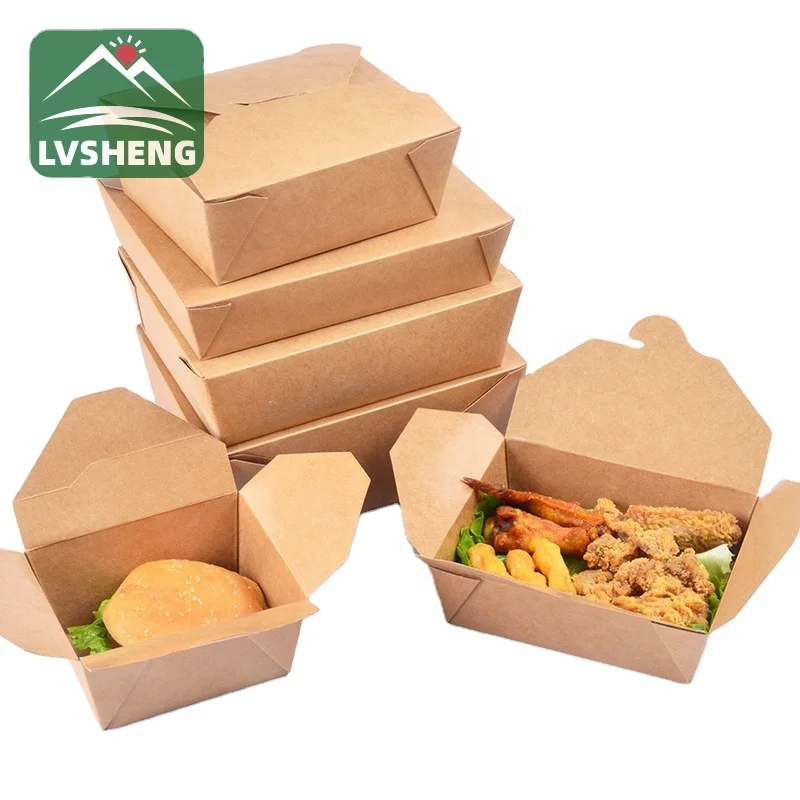 Disposable wholesale paper fast food low cost packaging