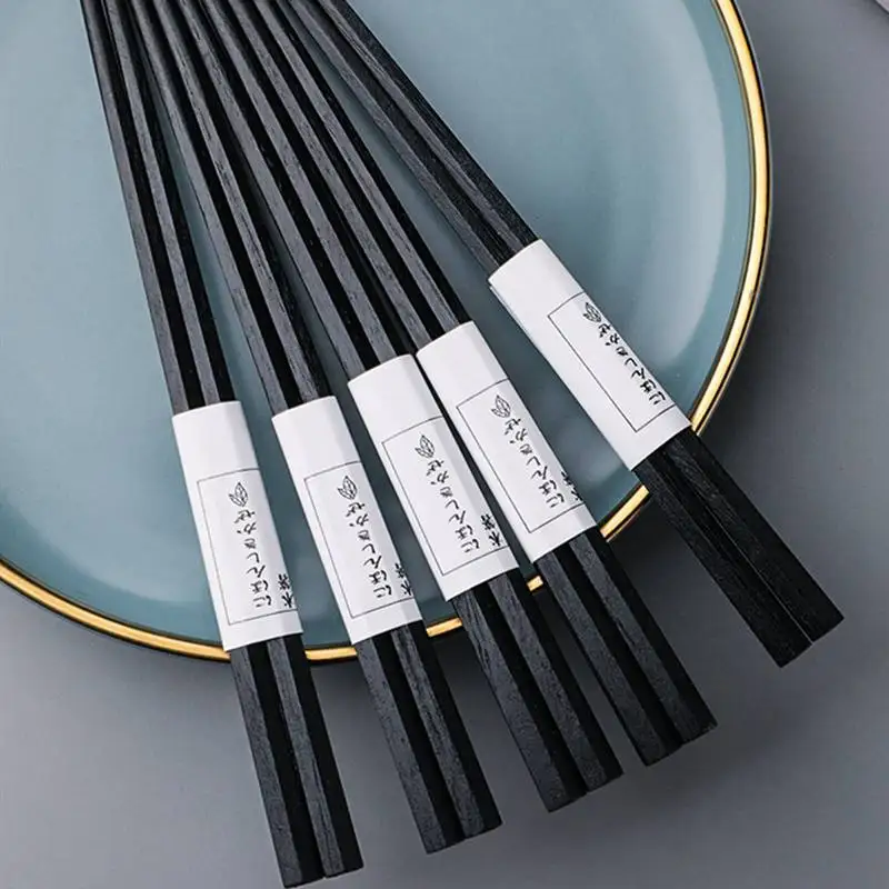 Japanese chopsticks Hexagon chopsticks Fast Food Noodles chop sticks Korean Tableware Kitchen Bar Supplies Chinese Cutlery