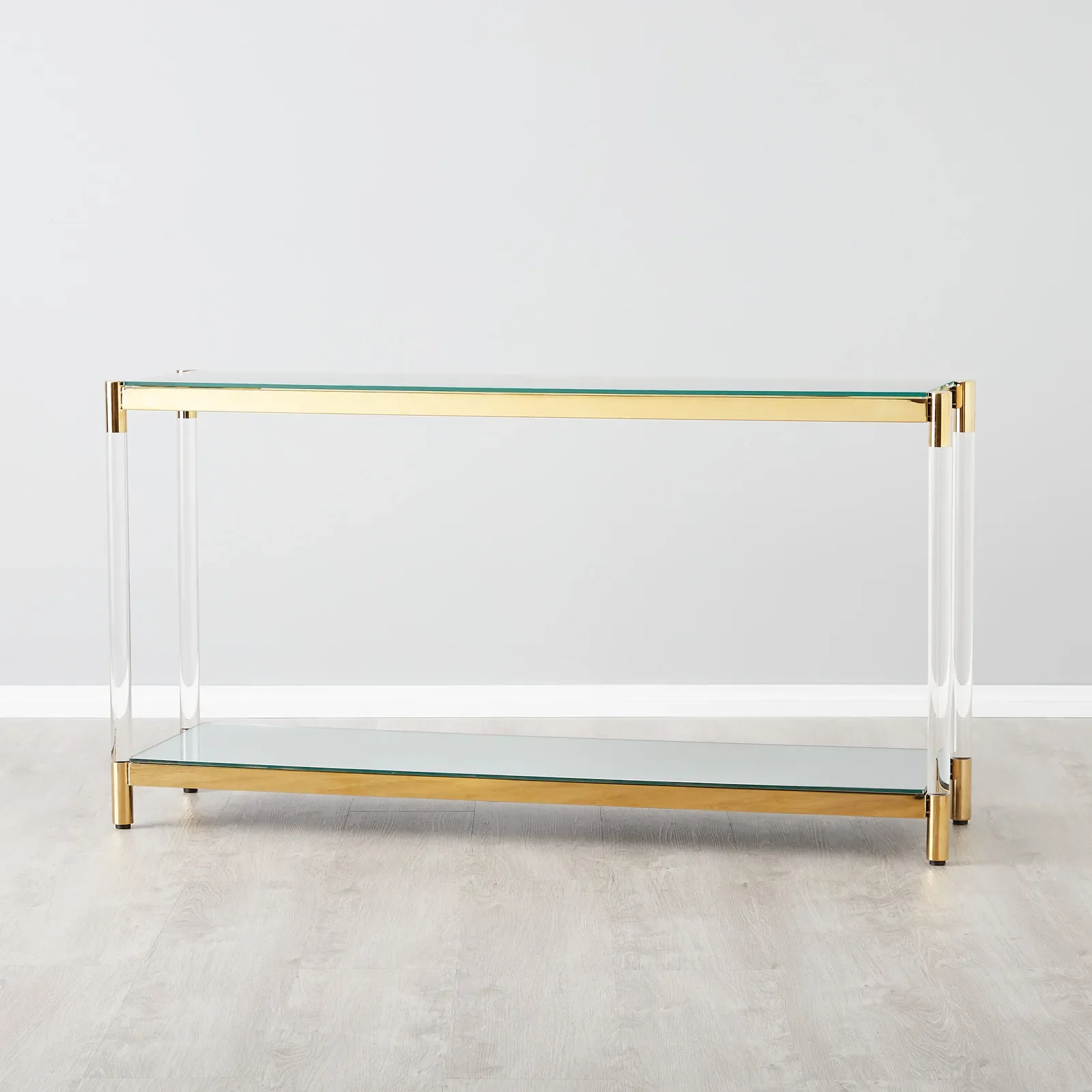 Indoor Acrylic Console Table for Hallway High Quality Non Adjustable Metal Home Furniture Bedroom Furniture Dining room