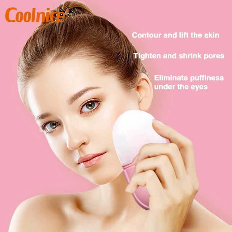 2022 New silicone facial ice globe massager custom logo own brand facial cube ice roller