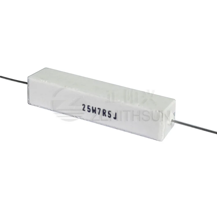 60W Ceramic Cement Encased Power Non-Flammable Resistor With High Surge