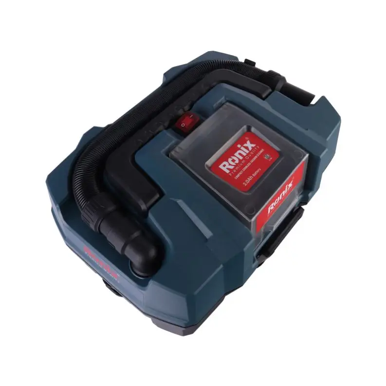 Ronix Model 8640 150W DC 20V 10L Professional Portable Handheld Wet and Dry Industrial Cordless Vacuum Cleaner